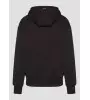 Vinyl ζακέτα μαύρη με ριπ τελείωμα cotton oversized off duty zip hoodie