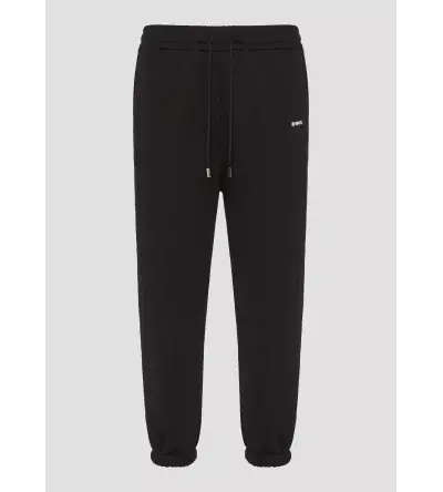 Vinyl φορμα παντελονι μαυρο cotton relaxed fit emblem sweatpants