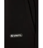 Vinyl φορμα παντελονι μαυρο cotton relaxed fit emblem sweatpants