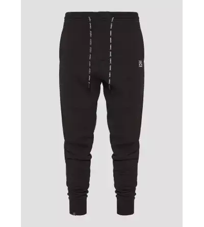 Vinyl φορμα παντελονι μαυρο μονόχρωμο cotton regular fit core sweatpants
