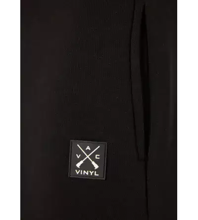 Vinyl φορμα παντελονι μαυρο μονόχρωμο cotton regular fit core sweatpants