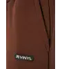 Vinyl φόρμα παντελόνι καφέ cotton relaxed fit emblem sweatpants