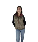 Αμάνικο Γυναικείο Κοντό Puffer Διπλής Όψεως – Λεοπάρ Animal Print | Mezzo Mezzo