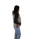 Αμάνικο Γυναικείο Κοντό Puffer Διπλής Όψεως – Λεοπάρ Animal Print | Mezzo Mezzo