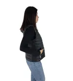 Αμάνικο Γυναικείο Κοντό Puffer Διπλής Όψεως – Λεοπάρ Animal Print | Mezzo Mezzo