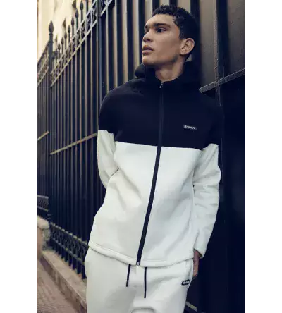 Λευκή Ζακέτα με Κουκούλα Vinyl Art Clothing | Street Style