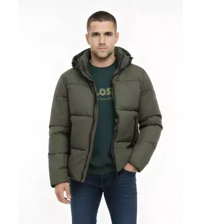 Μπουφάν Χοντρό Slim Fit με Κουκούλα | Ανδρικό Χειμερινό