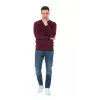 Ανδρικό Πουλόβερ Λαιμόκοψη Slim Fit – Λεπτό & Ελαστικό