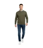 Ανδρικό Πουλόβερ Λαιμόκοψη Slim Fit – Λεπτό & Ελαστικό