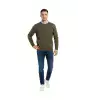 Ανδρικό Πουλόβερ Λαιμόκοψη Slim Fit – Λεπτό & Ελαστικό