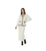 Σετ πλεκτό φούστα με ζακέτα