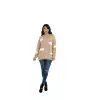 Oversize Πλεκτή Μπλούζα με Συννεφάκια – Cozy Γυναικείο Knit