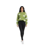 Oversize Πλεκτή Μπλούζα με Συννεφάκια – Cozy Γυναικείο Knit
