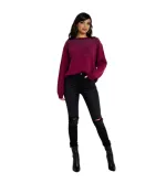 Πλεκτή Μπλούζα Slim Fit με Στρας – Κομψό Γυναικείο Knit