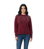 Πλεκτή Μπλούζα Slim Fit με Στρας – Κομψό Γυναικείο Knit