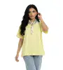 Γυναικεία Κοντομάνικη Μπλούζα με Φουλάρι – Elegant Top