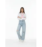 Γυναικείο Πουκάμισο με Πλεκτό στην Πλάτη – Extra Fit