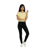 Γυναικεία Κοντή Μπλούζα με Σήμα και Δέσιμο – Cropped Top